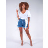 Blusa Atacado Feminina Revanche Sophie Branco Look