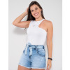 Blusa Atacado Irregular Feminina Revanche Esperanza Branco Lado