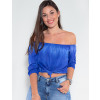 Blusa Atacado Tie Dye Feminina Revanche Bielorrússia Azul Frente