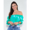 Blusa Atacado Tie Dye Feminina Revanche Bielorrússia Verde Frente