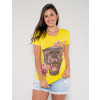 Blusa Atacado Tigre Feminina Revanche Fantina Amarelo Frente