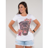 Blusa Atacado Tigre Feminina Revanche Fantina Branco Frente