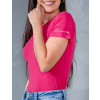 Blusa Atacado Baby Look Basica Manga Curta Feminina Revanche Sylfaenol Pink