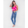 Blusa Cropped Atacado Tie Dye Feminina Revanche São Jorge Rosa Look