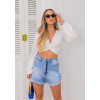 Blusa Cropped Manga Longa Atacado Feminina Corneja Off-White