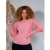 Blusa De Tricot Manga Bufante Atacado Feminina Revanche Delci Rose