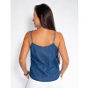 Blusa Jeans Atacado Frente de Amarrar Feminina Revanche Zagrebe Costas