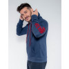 Blusa Moletom Atacado Básico Masculina Revanche Alemanha Azul Marinho Lado