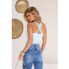 Blusa Alças Transpassadas Atacado Feminina Revanche Redueña Azul Bebê