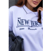 Blusa Moletom Bordado Com Gola Atacado Feminina Revanche Ottavia Branco