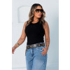 Blusa Regata Com Abertura Nas Costas Atacado Feminino Revanche Cartenas Preto