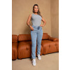 Blusa Regata Com Abertura Nas Costas Atacado Feminino Revanche Cartenas Cinza