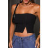 Blusa Tomara Que Caia Tricot Com Zíper Atacado Feminino Revanche Roseta Preto