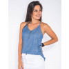 Blusinha Atacado Alcinha Feminina Revanche Acra Azul Frente