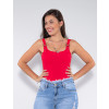 Body Atacado Fivela Feminino Revanche Laure Vermelho Frente