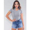 Body Atacado T-Shirt Feminino Revanche Casaquistão Mescla Frente