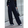 Calça Wide Leg Recorte Lateral Atacado Feminino Revanche Colossas Preto