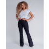 Calça Flare Bandagem Atacado Feminina Revanche Ana Giulia Preto