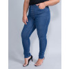 Calça Jeans Atacado Cigarrete Plus Size Feminina Revanche Lyra Azul Lateral
