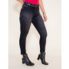 Calça Jeans Atacado Cropped Black Feminina Revanche Siria Lateral