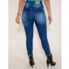 Calça Jeans Atacado Cropped Feminina Revanche Daca Azul Costas