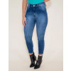 Calça Jeans Atacado Cropped Feminina Revanche Daca Azul Frente
