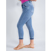 Calça Jeans Atacado Cropped Feminina Revanche Nanda Azul
