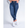 Calça Jeans Atacado Cropped Feminina Revanche Normandie Azul Frente