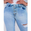 Calça Jeans Atacado Cropped Feminino Revanche Betina Detalhe