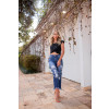 Calça Jeans Atacado Cropped Mom Feminina Revanche Miriam Detalhe Look