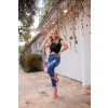 Calça Jeans Atacado Cropped Mom Feminina Revanche Miriam Lateral
