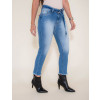 Calça Jeans Atacado Cropped Mom Jeans Feminina Revanche Chipre Lateral
