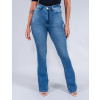 Calça Jeans Atacado Flare Feminina Revanche Ana Luzia Azul Frente