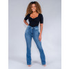 Calça Jeans Atacado Flare Feminina Revanche Ana Luzia Azul Look