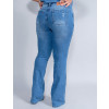 Calça Jeans Atacado Flare Plus Size Feminina Revanche Dandara Azul Costas