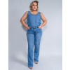 Calça Jeans Atacado Flare Plus Size Feminina Revanche Dandara Azul Look