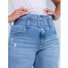 Calça Jeans Atacado Mom Feminina Revanche Ana Beatriz Detalhe Frente