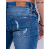 Calça Jeans Atacado Reta Masculina Revanche Breno Azul Detalhe Costas