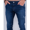 Calça Jeans Atacado Reta Masculina Revanche Henzo Azul Detalhe Frente