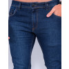 Calça Jeans Atacado Reta Masculina Revanche Vladimir Azul Detalhe Frente