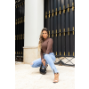 Calça Jeans Cigarrete Com Zíper na Barra Atacado Feminina Revanche Christy
