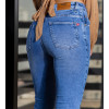 Calça Jeans Cropped Com Strass Na Barra Atacado Feminina Revanche Abby