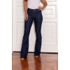 Calça Jeans Flare Com Elástico Atacado Feminina Revanche Escodra Azul