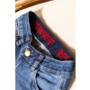 Calça Jeans Flare Com Elástico Personalizado Atacado Feminina Revanche Pantoja Azul