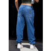 Calça Jeans Jogger Com Recortes Atacado Feminina Revanche Melide Azul