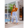 Calça Jeans Mom Destroyed Com Chaveiro Atacado Feminina Revanche Jeniffer