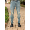 Calça Jeans Regular Com Elastano Atacado Masculina Revanche Prenestino Azul