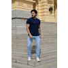 Calça jeans reta atacado masculina Revanche Maribor Azul