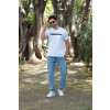 Calça Jeans Skater Jeans Bolso Cargo Atacado Masculina Revanche Quintero Azul