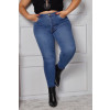 Calça Jeans Skinny Com Bolso Embutido Curvy Atacado Feminina Revanche Decani Azul